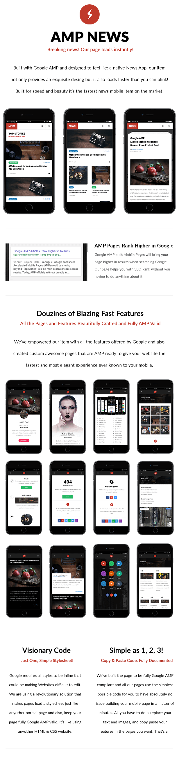 AMP News Mobile | Mobile Google AMP Template - 8