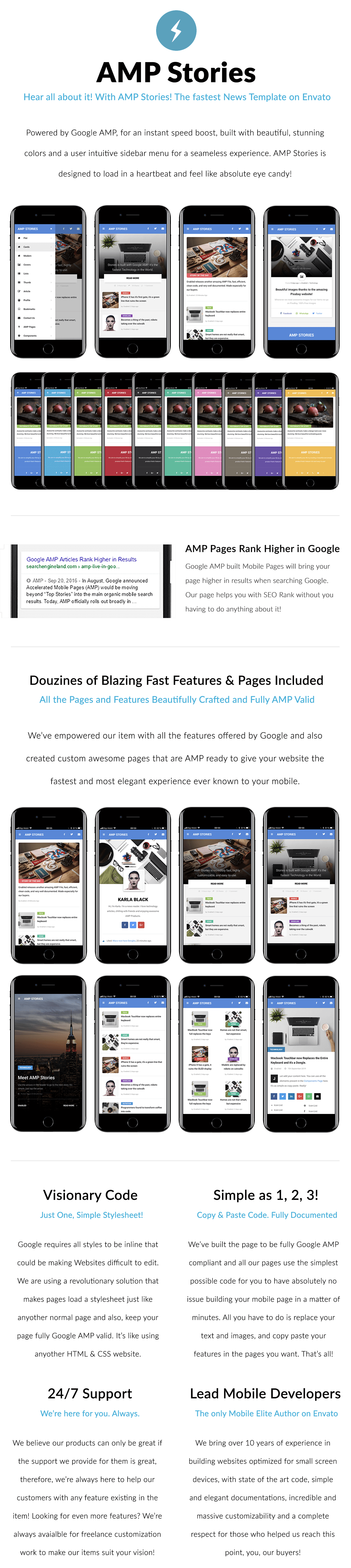 AMP Stories | Mobile Google AMP Template - 8