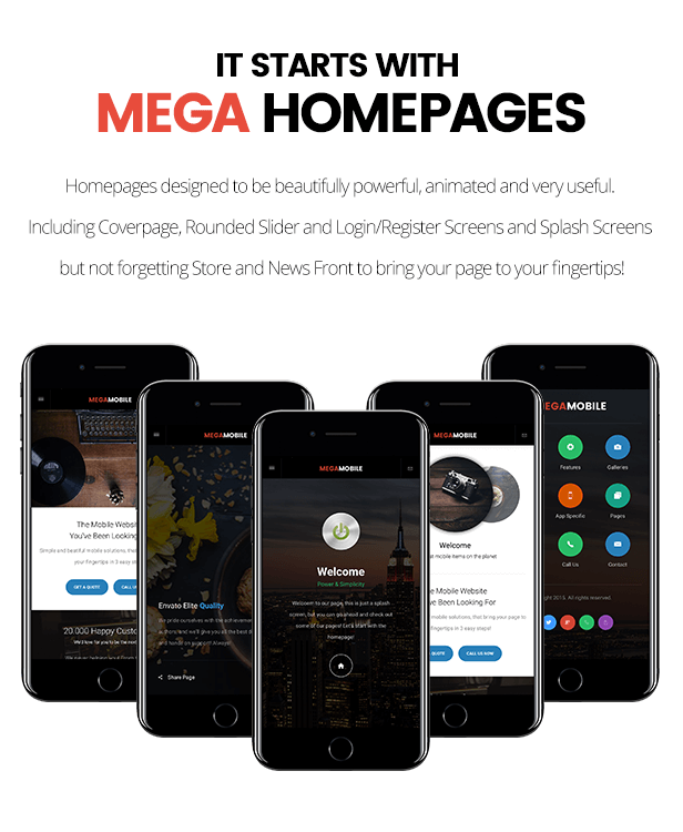 Mega Mobile | Mobile Template - 13