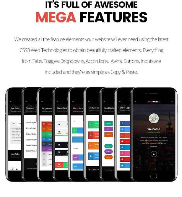 Mega Mobile | Mobile Template - 15