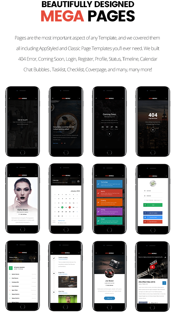 Mega Mobile | Mobile Template - 17