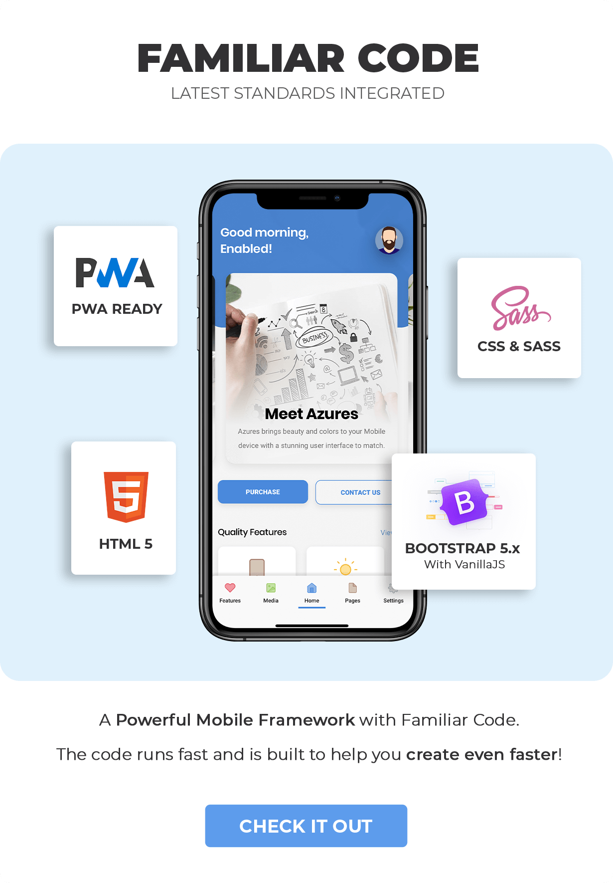 Azures Mobile Template & PWA - 10