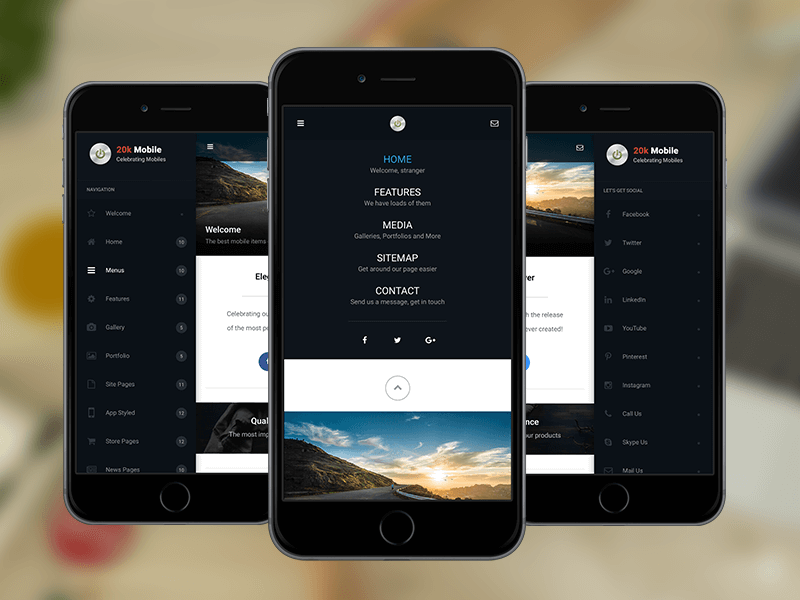 The Best Mobile HTML Templates of 2017 | Enabled