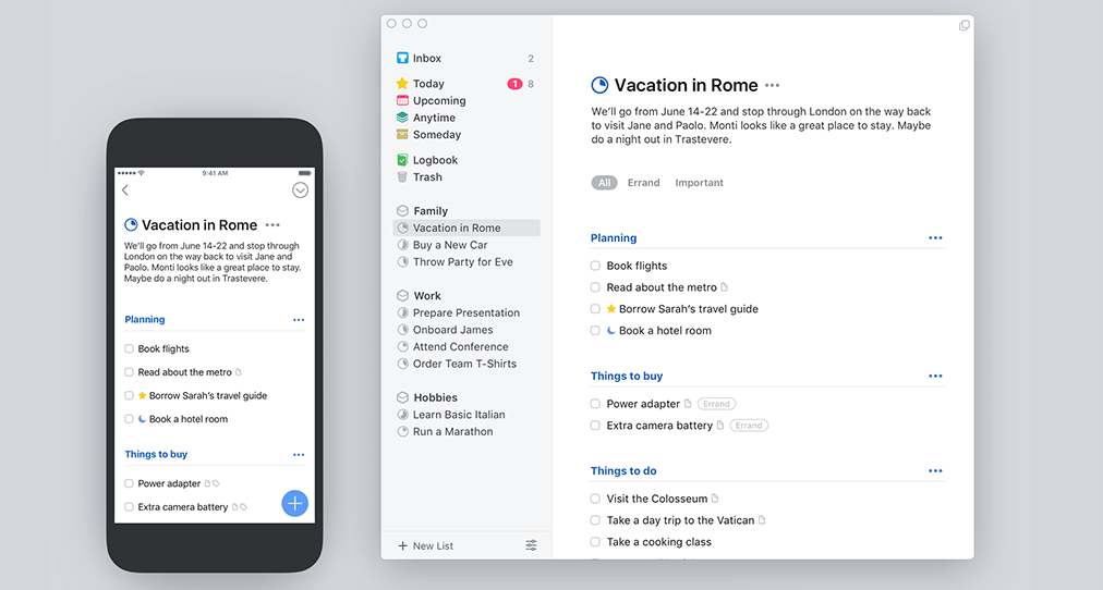 things for mac vs wunderlist things for mac vs wunderlist