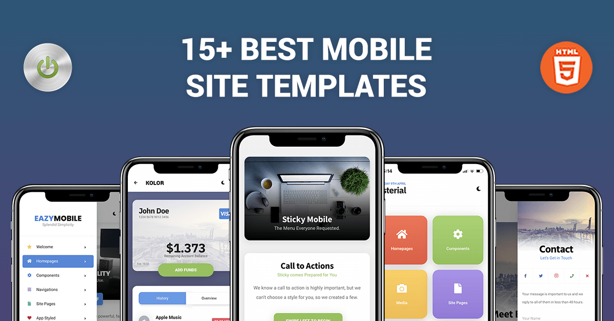The Best 15+ Premium Mobile Website Templates | Enabled