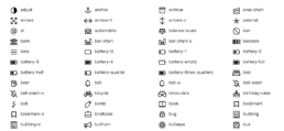 web aplication icons