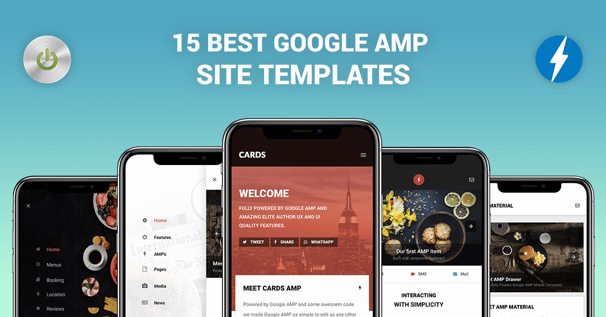 15+ Google AMP Templates for Your Next Project Enabled
