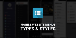 mobile website menus types and styles