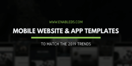 mobile website and app templates for 2019 design trends