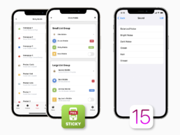 Sticky lists and iOS 15 lists