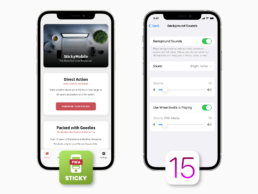 sticky mobile with iOS 15